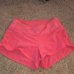 Bubblegum pink lululemon shorts!